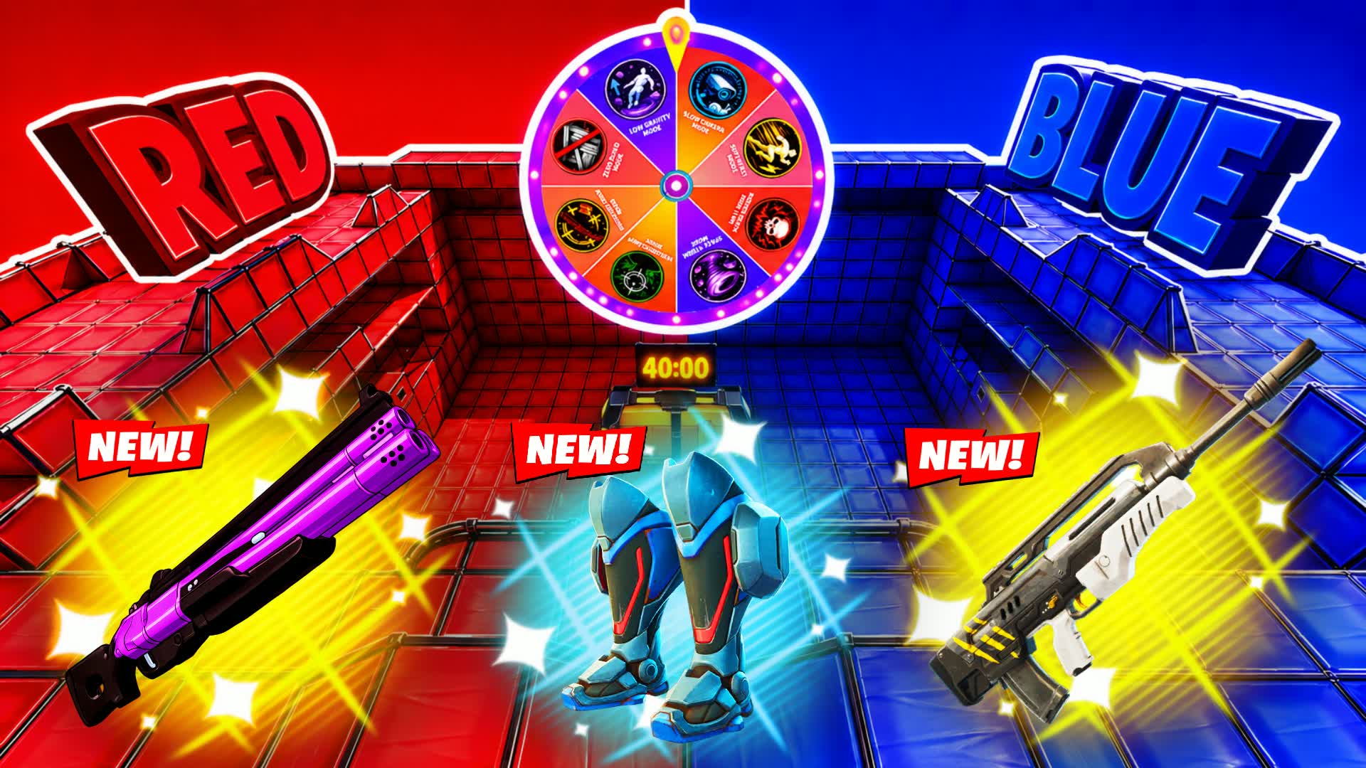 RUNNERS RED VS BLUE β Fortnite Creative map