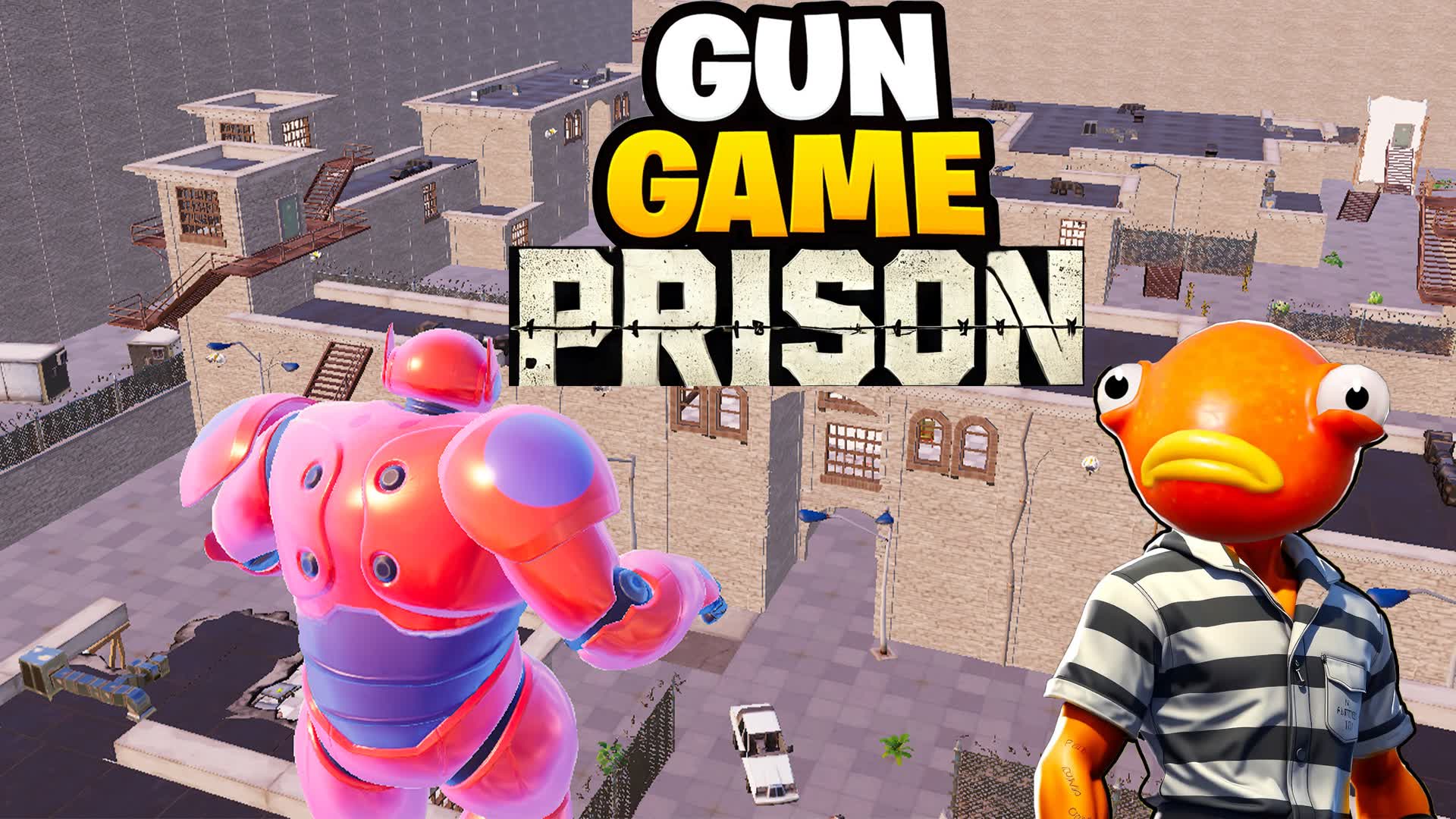 Gun Game PRISON — Fortnite Creative map