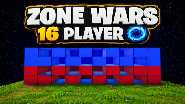 Zone Wars 16 solos 🌀 — Fortnite Creative map cover art