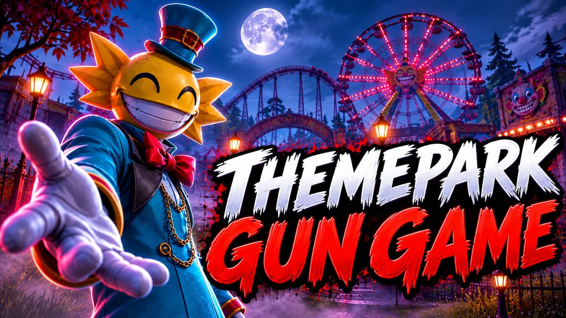 🎃HORROR THEMEPARK GUNGAME🔫 — Fortnite Creative map