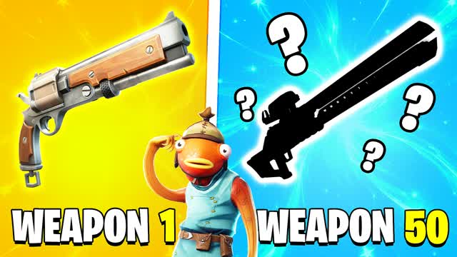 😎 JUST FOR FUN GUN GAME 🔫 ONE SHOT — Fortnite Creative map