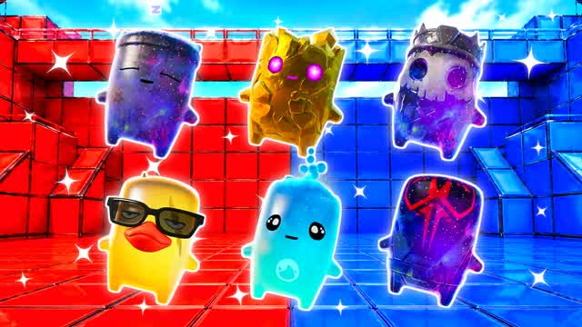 RED VS BLUE ZERO FEAR 🔴🔵 — Fortnite Creative map cover art