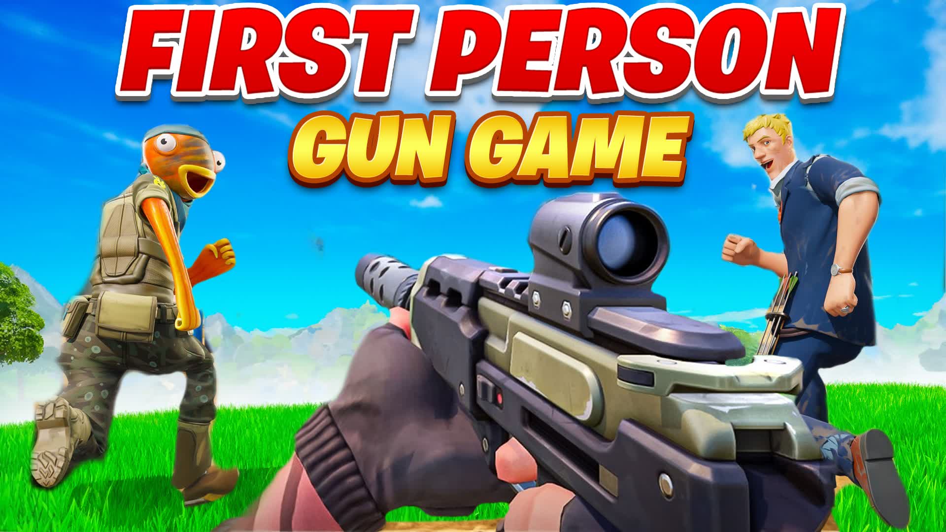 FIRST PERSON - GUN GAME — Fortnite Creative map