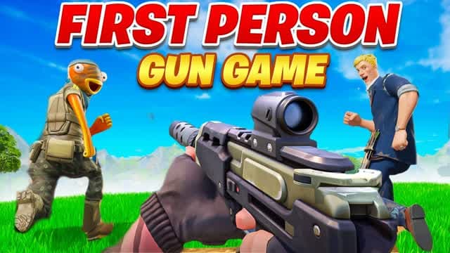 FIRST PERSON - GUN GAME — Fortnite Creative map cover art