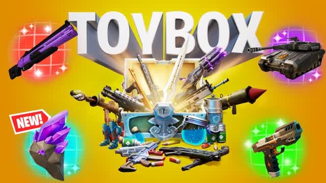 TOY BOX - EVERY GUN 1v1 — Fortnite Creative map cover art
