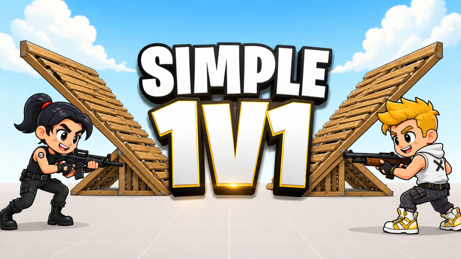 Simple 1v1 Build Fights [Velopy] — Fortnite Creative map