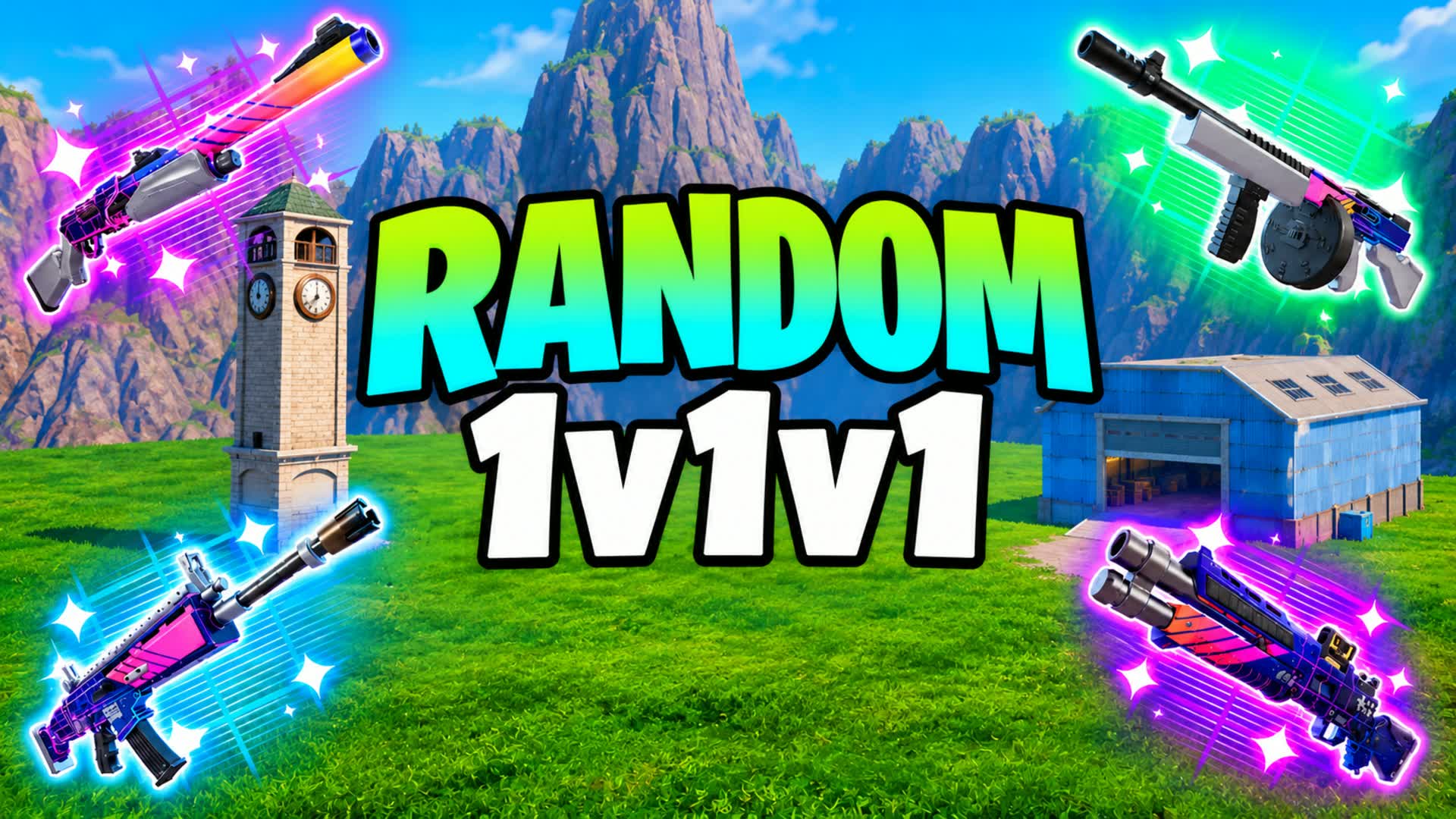 1v1v1 RANDOM — Fortnite Creative map