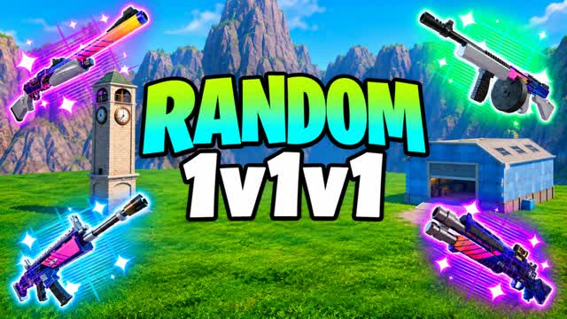 1v1v1 RANDOM — Fortnite Creative map cover art