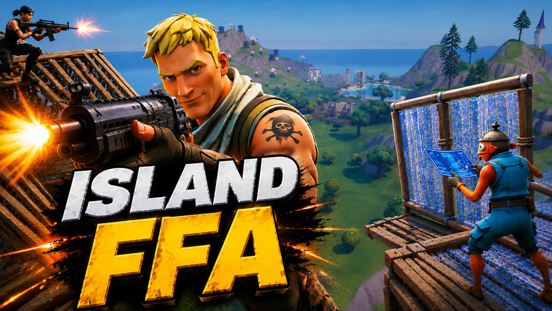 Island FFA 🏝️ — Fortnite Creative map