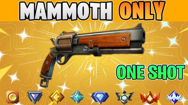 MAMMOTH ONLY 🎯 ONE SHOT⭐️ MEME — Fortnite Creative map cover art