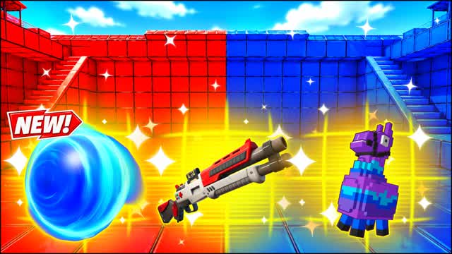 RED VS BLUE STEADY SPARK 🔴🔵 — Fortnite Creative map cover art