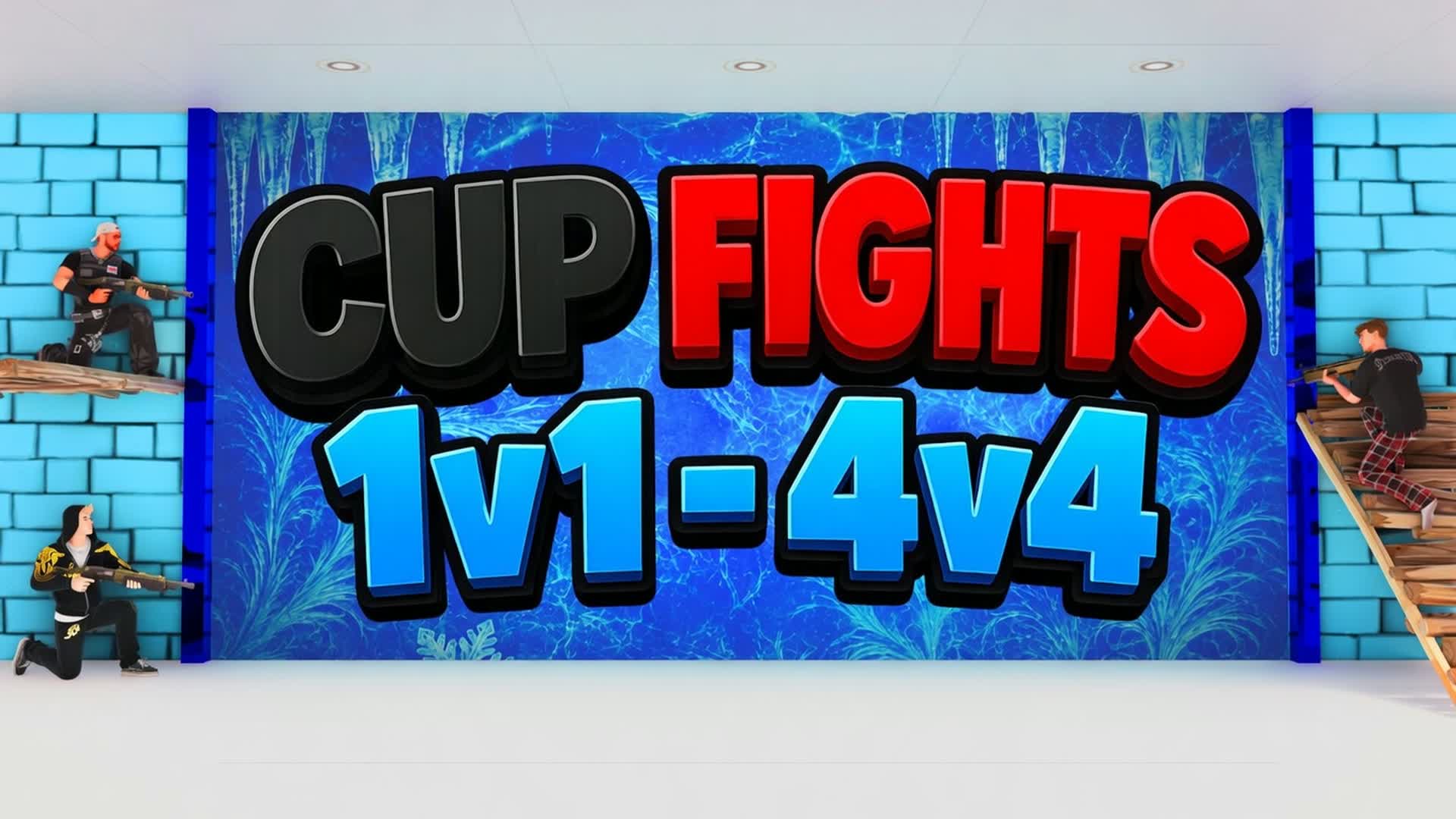 CUP FIGHTS [1v1-4v4 or FFA] — Fortnite Creative map