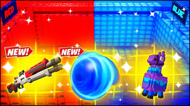 RED VS BLUE LUNAR FLOW 🔴🔵 — Fortnite Creative map cover art