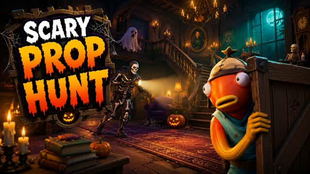 Meccha Scary Prop Hunt — Fortnite Creative map