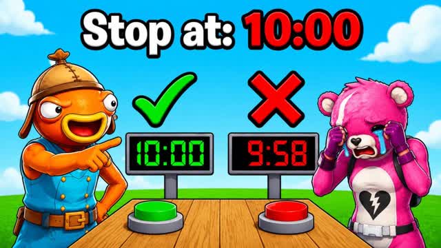 STOP THE TIMER! — Fortnite Creative map cover art