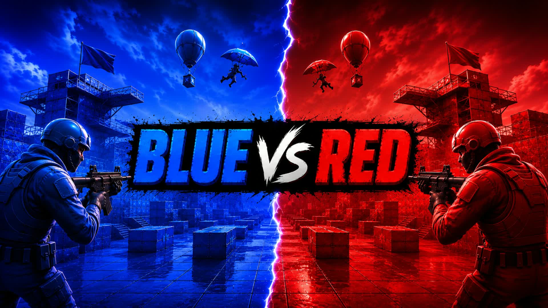 Ordinary BLUE vs RED — Fortnite Creative map