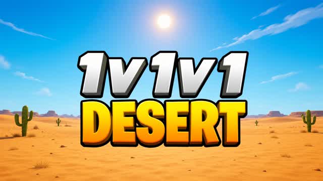 1V1V1 DESERT WARS 🏜️ — Fortnite Creative map cover art