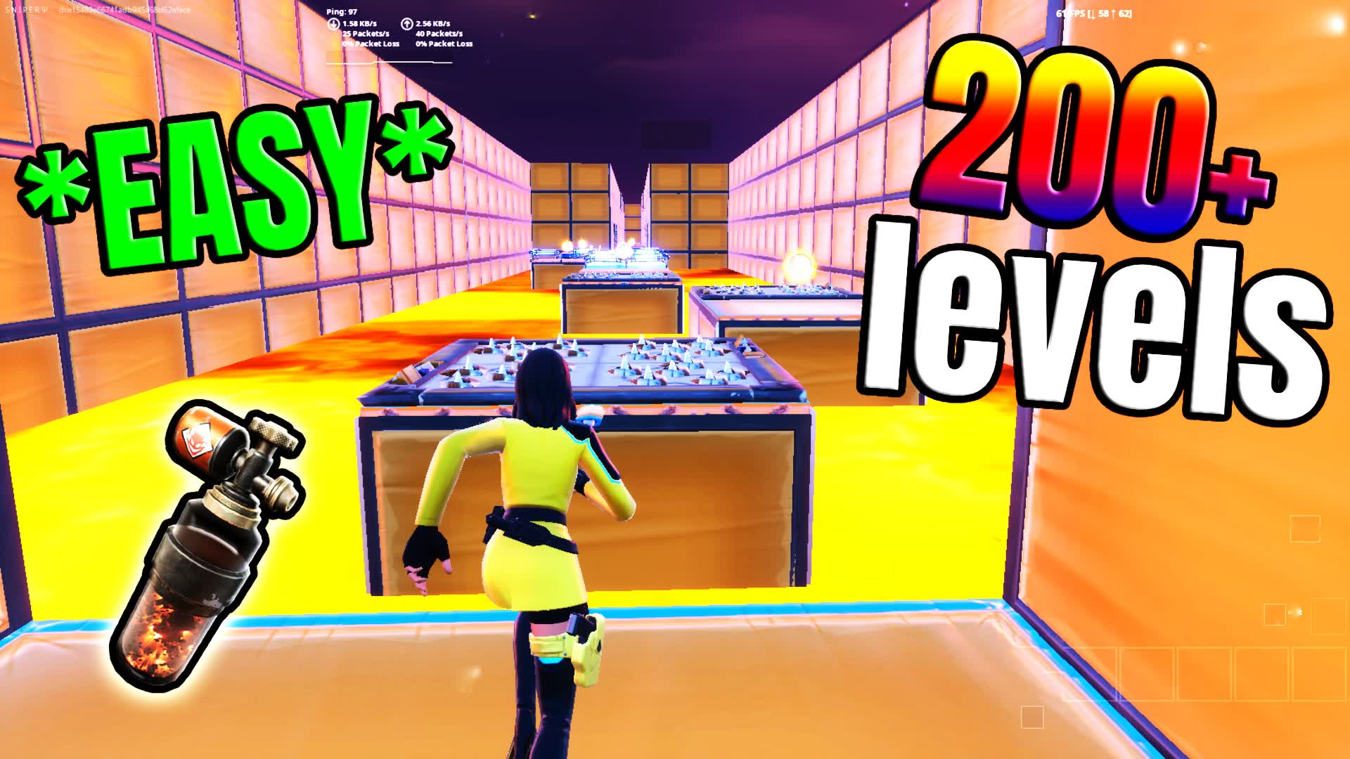 200+ MEDIUM PARKOUR ⭐ — Fortnite Creative map