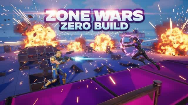 Zone wars No Build — Fortnite Creative map cover art
