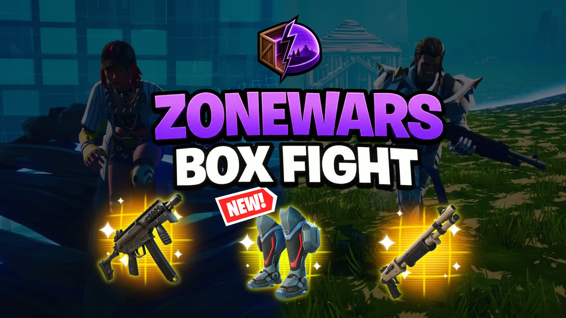 SOLO Box Fight & Zone Wars — Fortnite Creative map