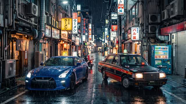 TOKYO NIGHTS: STREET DRIFT 🌧️ — Fortnite Creative map cover art
