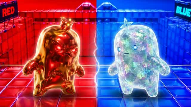 RED VS BLUE 🔵🔴AZAZ — Fortnite Creative map cover art