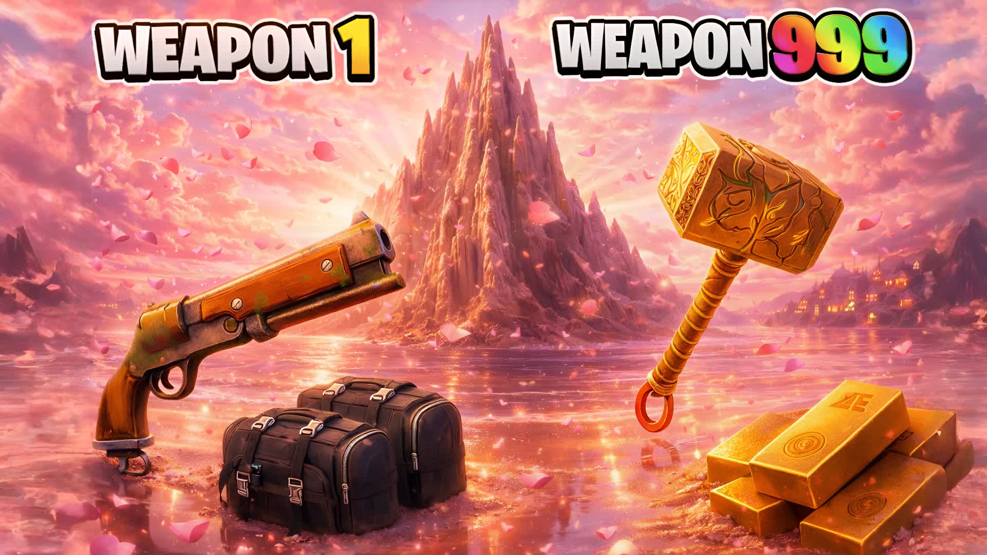 😎 VIBE 🌆 GUN GAME 🔫 AMAZING ONE SHOT — Fortnite Creative map