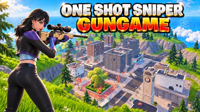 RAINBOW TILTED SNIPER ONE SHOT 🌈🎯 — Fortnite Creative map