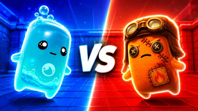 RED VS BLUE RIFT MAYHEM 🔴🔵 — Fortnite Creative map cover art