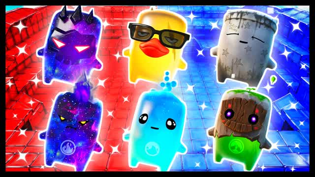 STEADY RHYTHM RED VS BLUE 🔴🔵 — Fortnite Creative map cover art