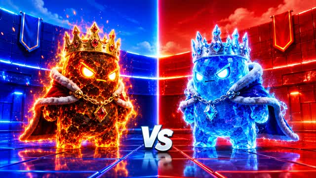 RED VS BLUE BLAZE CORE 🔴🔵 — Fortnite Creative map cover art