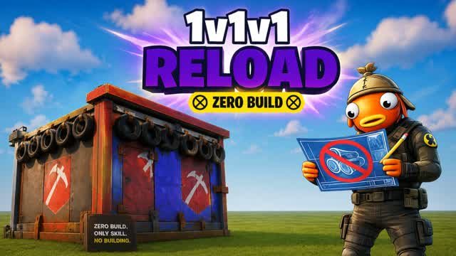 ZERO BUILD 1V1V1 - [ALL WEAPONS] — Fortnite Creative map