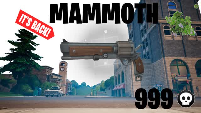 Mamoth one shot💎(tilted towers) — Fortnite Creative map cover art
