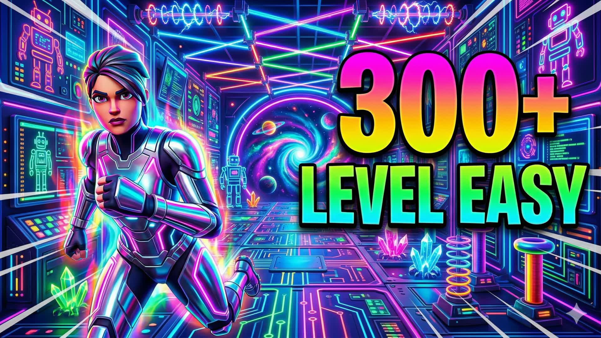 Futuristic Deathrun 300+ [Parkour] — Fortnite Creative map