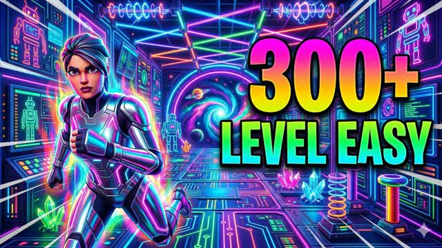 Futuristic Deathrun 300+ [Parkour] — Fortnite Creative map