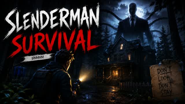 SLENDERMAN: SURVIVAL HORROR 🔦🌲 — Fortnite Creative map cover art
