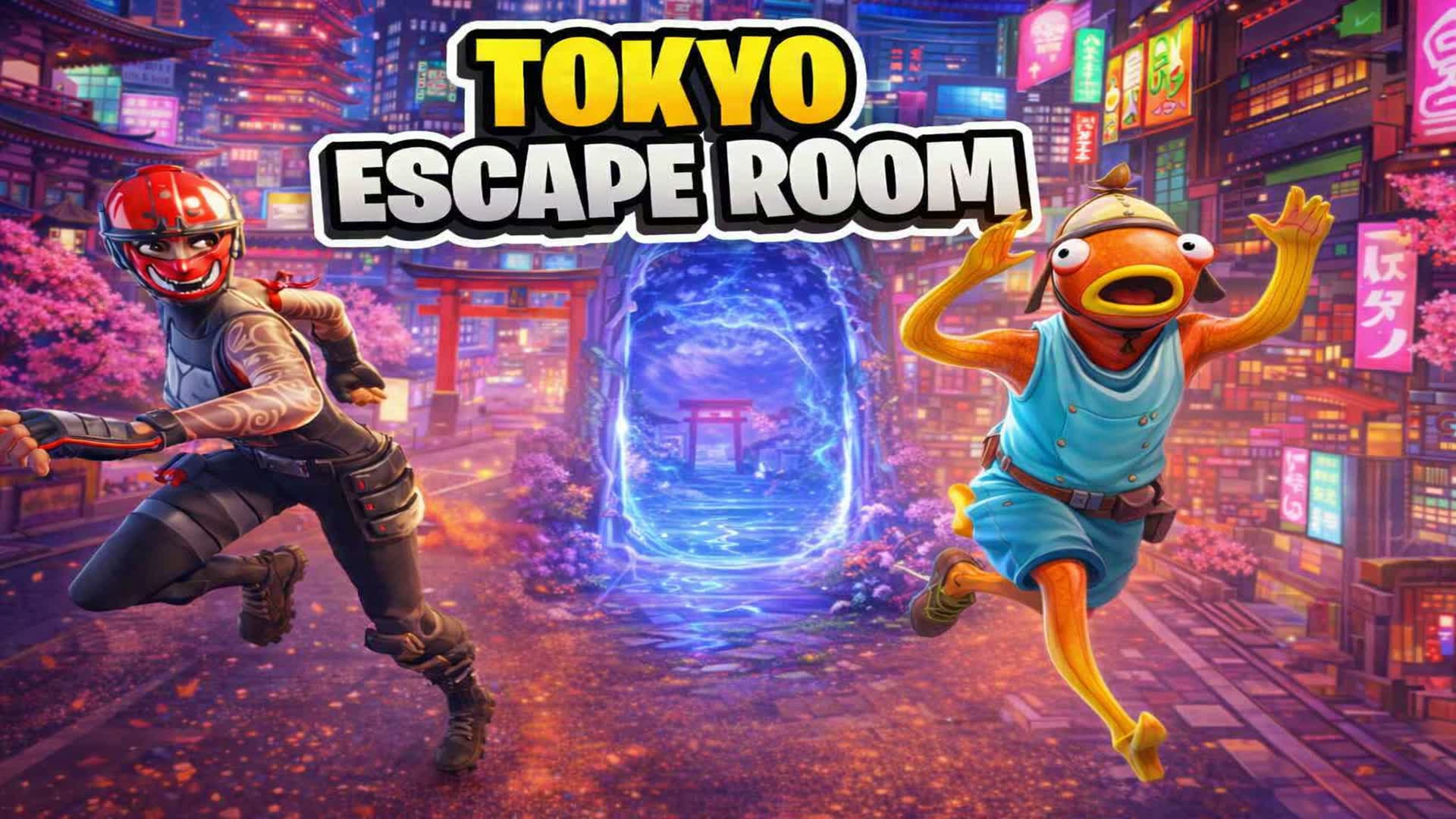 Escape Room Tokyo City — Fortnite Creative map