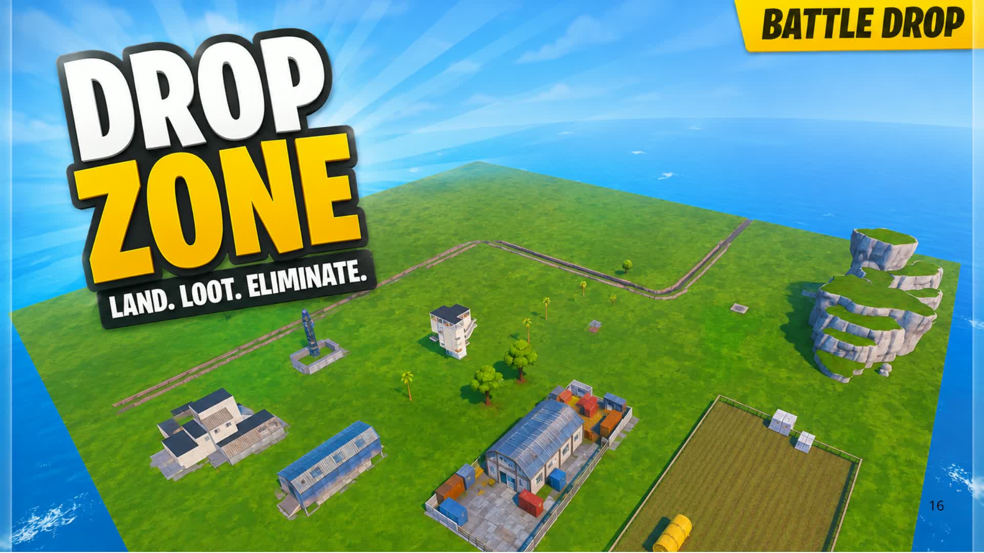 Battle drop — Fortnite Creative map
