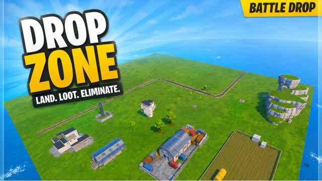 Battle drop — Fortnite Creative map cover art