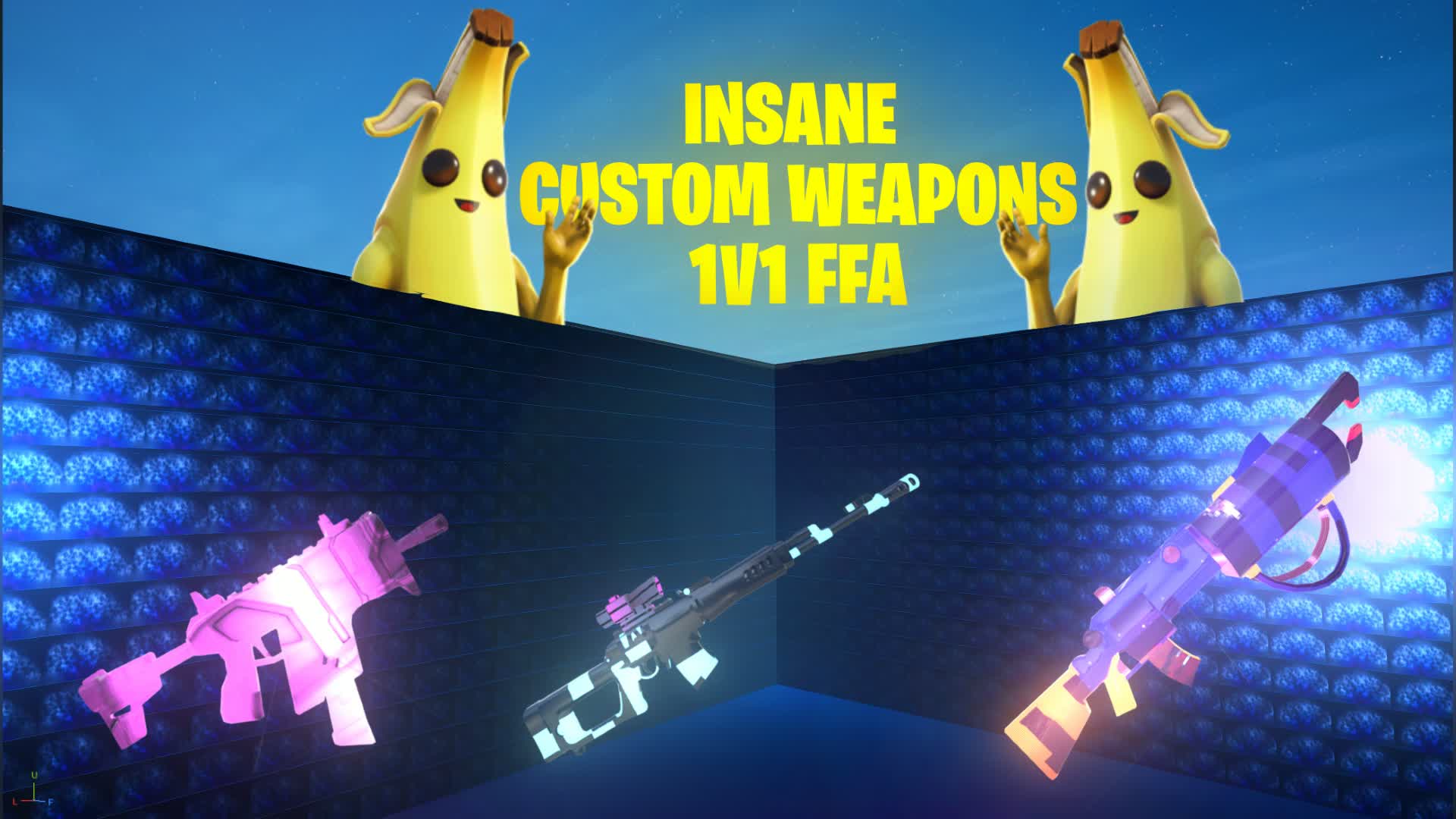 INSANE CUSTOM WEAPONS 1V1 FFA — Fortnite Creative map