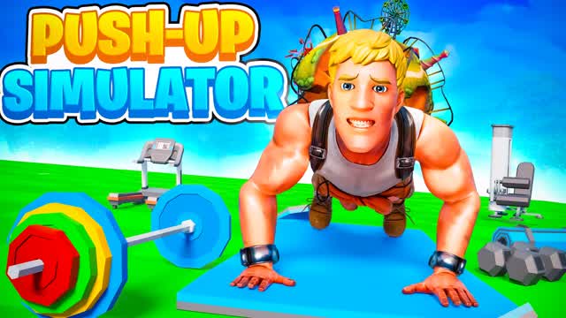 PUSH-UP SIMULATOR 💪 — Fortnite Creative map cover art