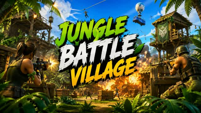Jungle Battle Village — Fortnite Creative map