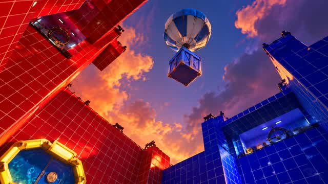 ESCALATION RED VS BLUE ⏳ — Fortnite Creative map cover art