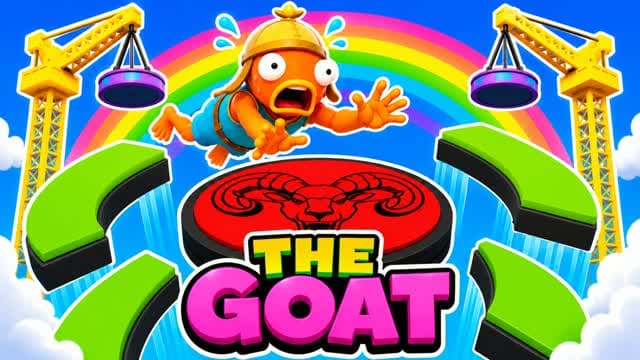 🐐 THE GOAT! Minigames 👑 — Fortnite Creative map cover art