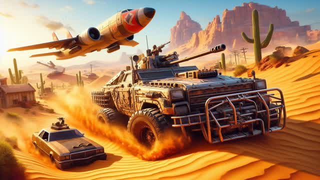 Desert Free For All  صحراء🌵🔥 — Fortnite Creative map cover art