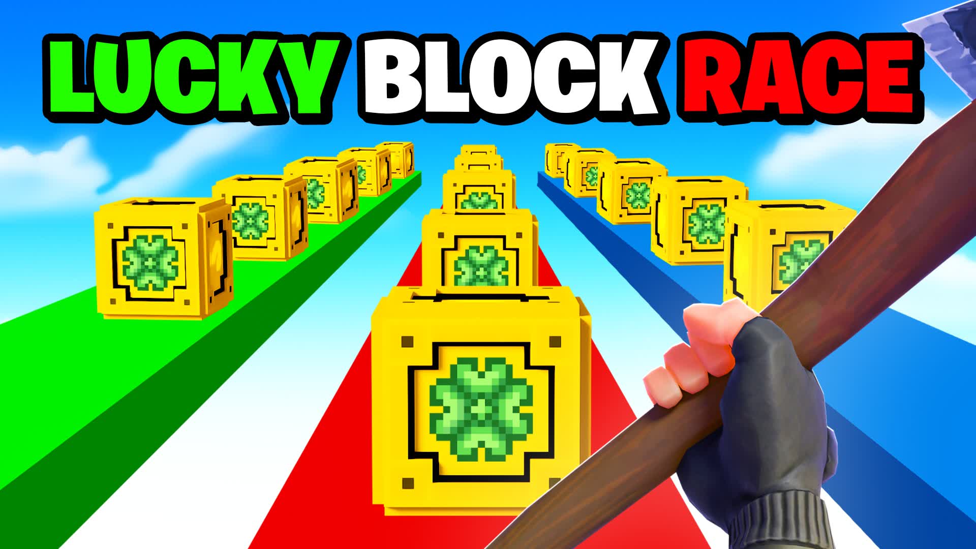 🍀 LUCKY BLOCK RACE 🍀 — Fortnite Creative map