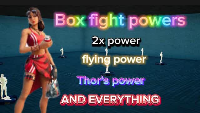 Box Fight Powers — Fortnite Creative map cover art