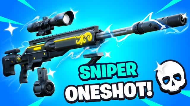 BEST SNIPER ONLY 🎯 ONE SHOT — Fortnite Creative map cover art