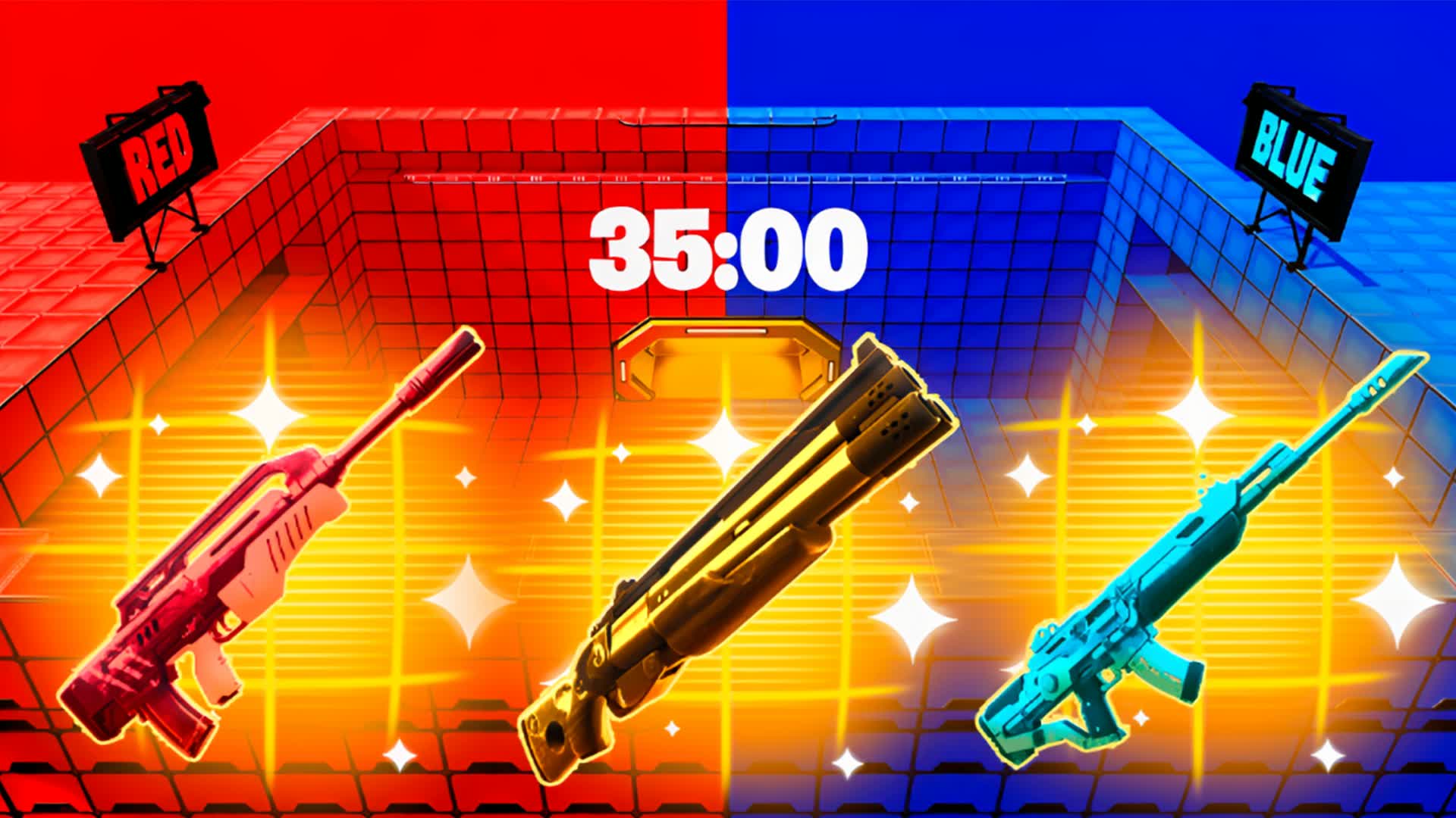 EXTREME RED VS BLUE 🔴🔵 — Fortnite Creative map
