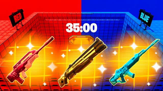 EXTREME RED VS BLUE 🔴🔵 — Fortnite Creative map cover art